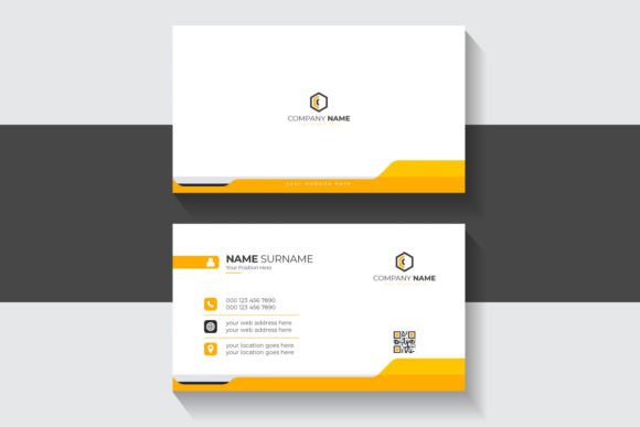 Clean and Modern Business Card: A Fresh Design Template