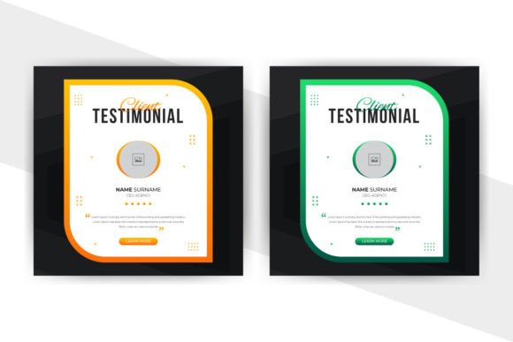 Client Testimonial Social Media Post Design