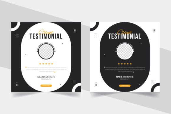 Creative Client Testimonial Social Media