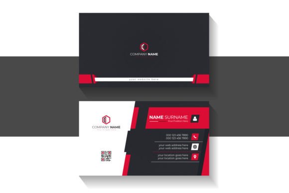 Elegant Corporate Business Card: Design Template for Professionals