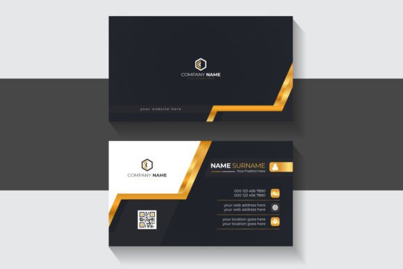 Gold Line Style Luxury Business Card: Elevate Your Brand Identity