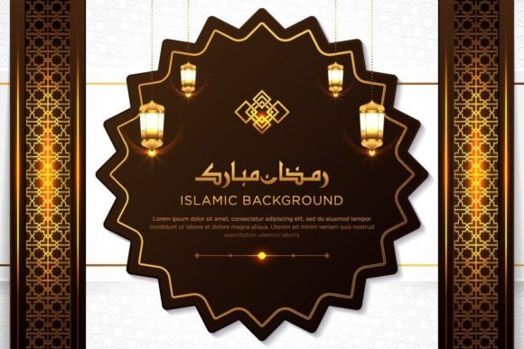 Gold Luxurious Ornaments Background & Islamic Elegant Design