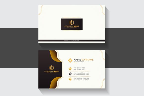 Golden Creative Luxury Business Card: Elevate Your Brand