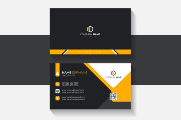 Orange Business Card Template: Bold & Modern Design